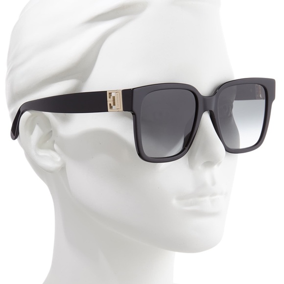 Givenchy GV7141 53mm Square Sunglasses with Gradient Lens - Picture 3 of 13